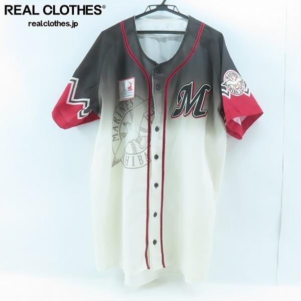 中古】r1_9572F 美品 デサント製 千葉ロッテマリーンズ 野球 40周年