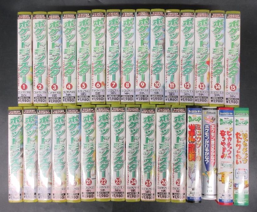 VHS ジャンク ポケットモンスター ビデオテープ 12本セット ミュウツー