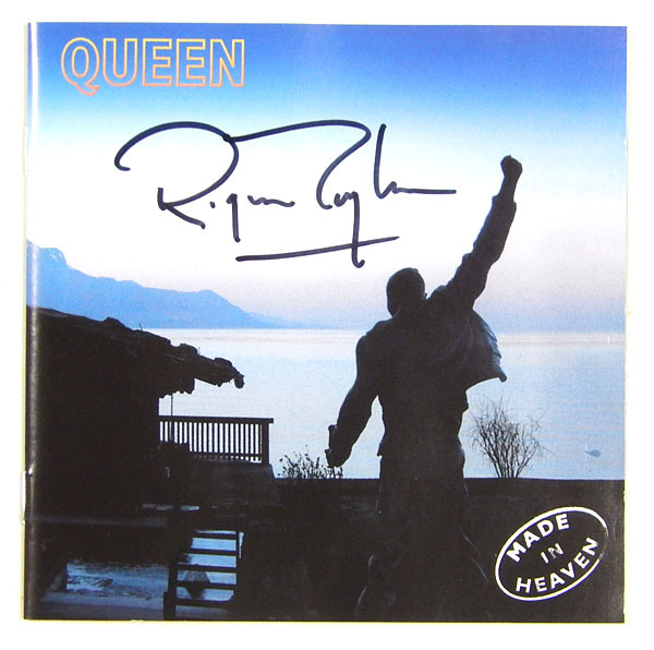 中古】QUEEN メンバー4人 直筆 サイン 色紙 Freddie Mercury Brian