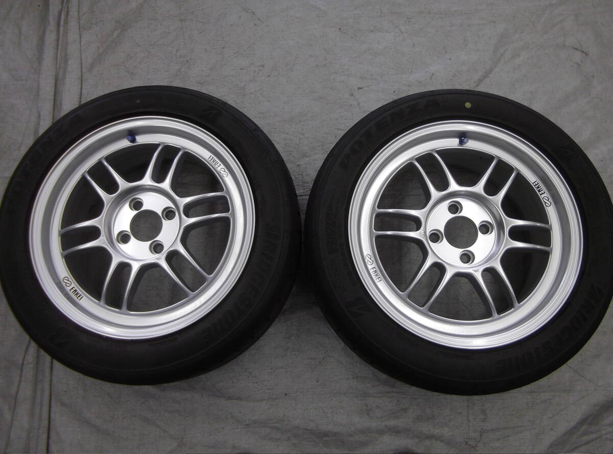 ☆ エンケイレーシング/ENKEI Racing 17インチホイール2本 タイヤ付き 