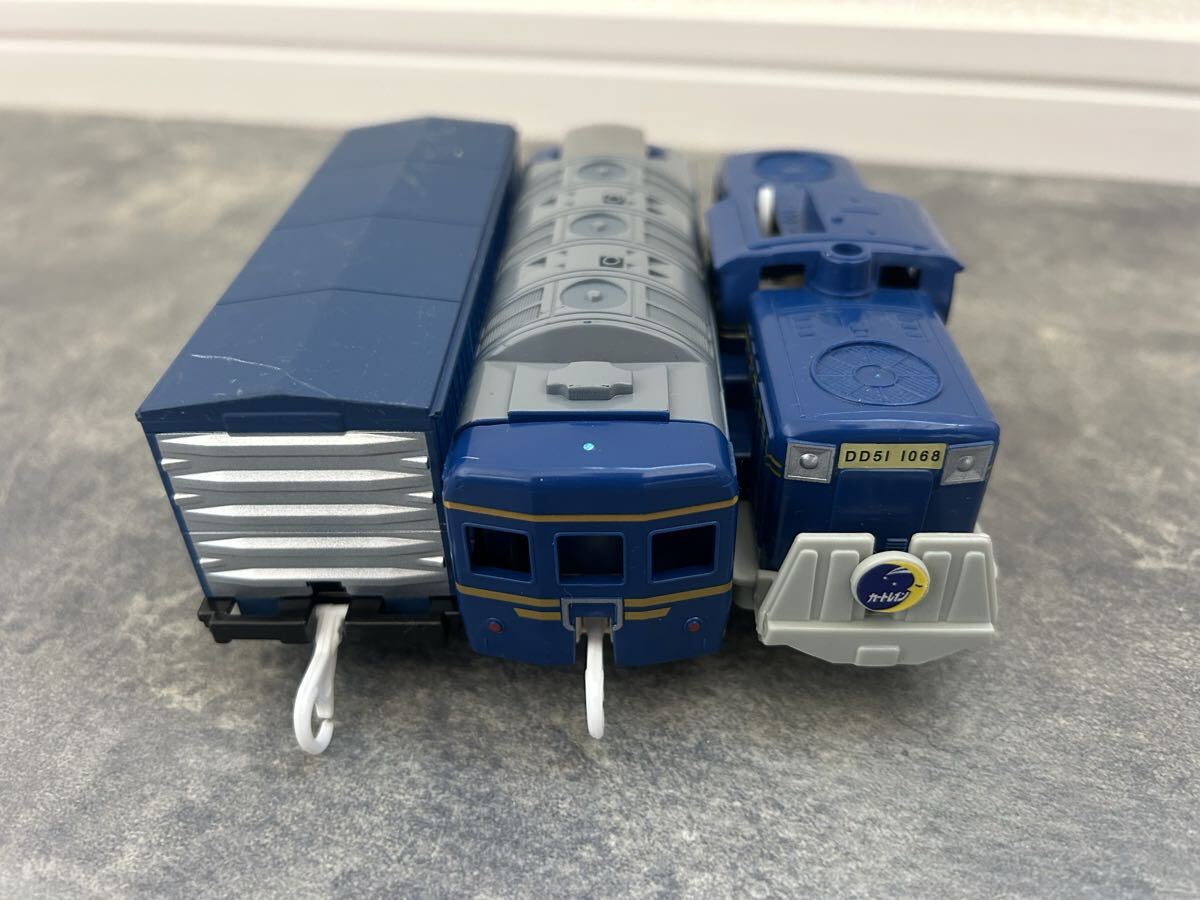 a203☆TOMY プラレール 往復 EF-66 ブルートレインセット ブルー 