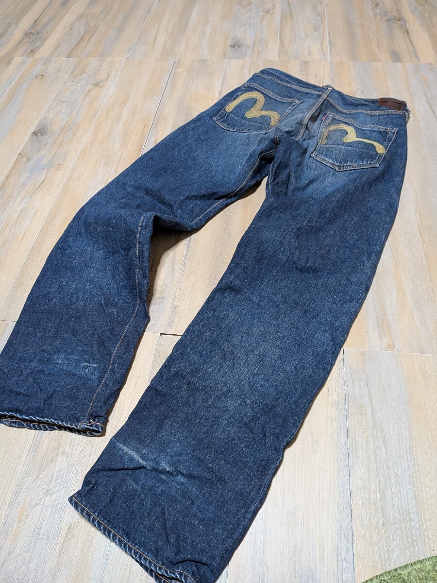 美品 濃紺 EVIS エヴィス 2101 Leeタイプ デニムパンツ 初期 ハウス