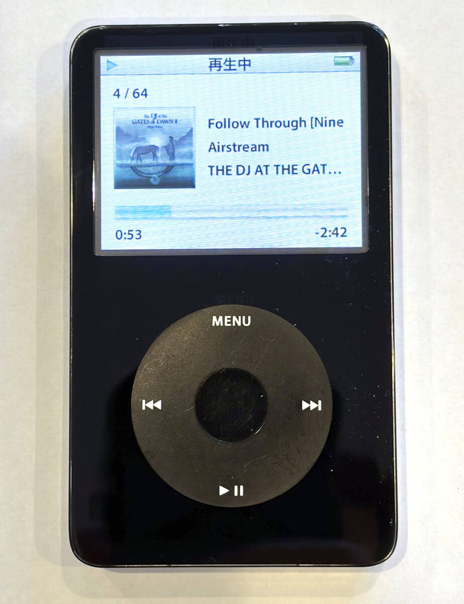 iPod classic 160GB シルバー MC293J/A バックパネル新品/バッテリー