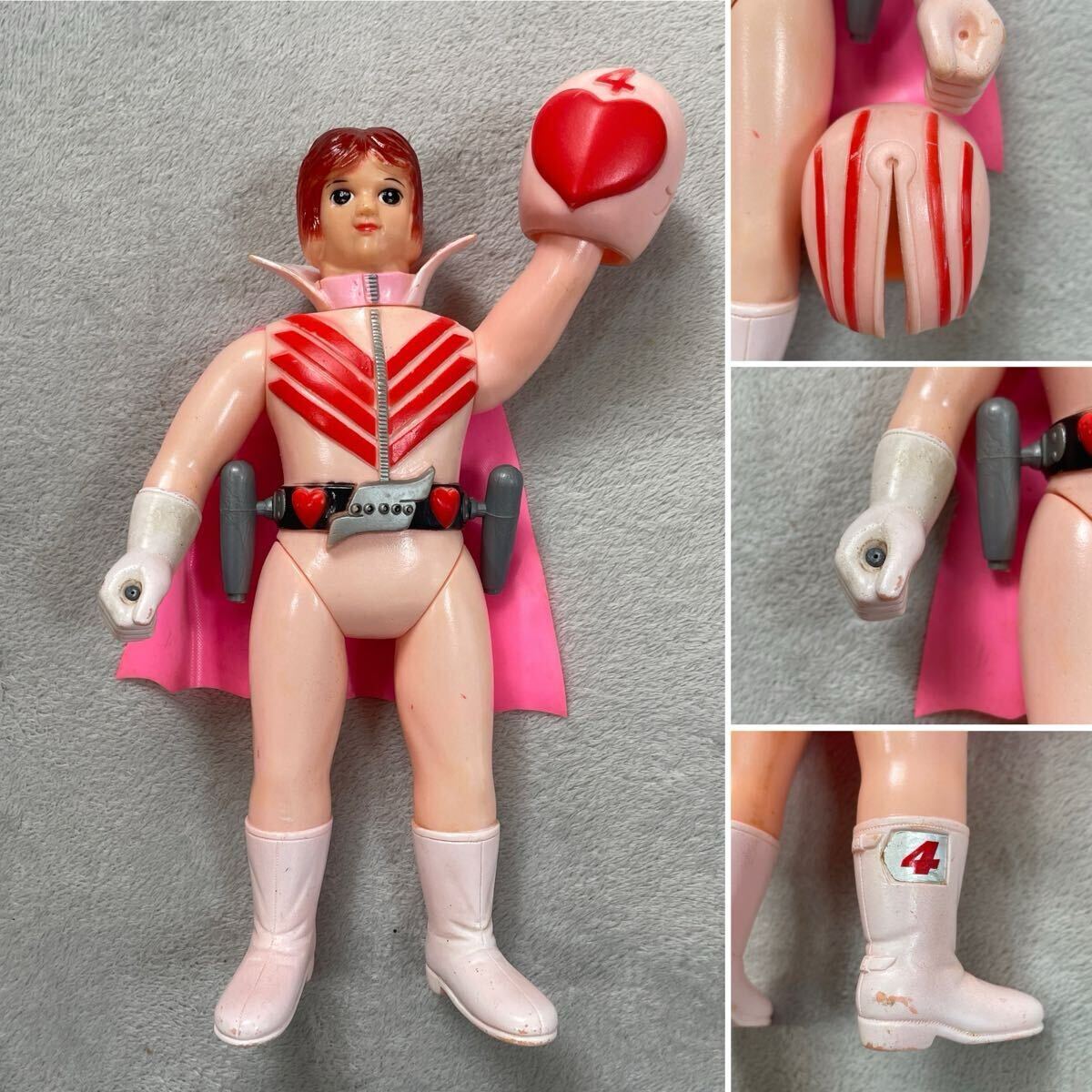 中古】パチ モモレンジャー ソフビ 大珍品 バンダイ ポピーの落札情報