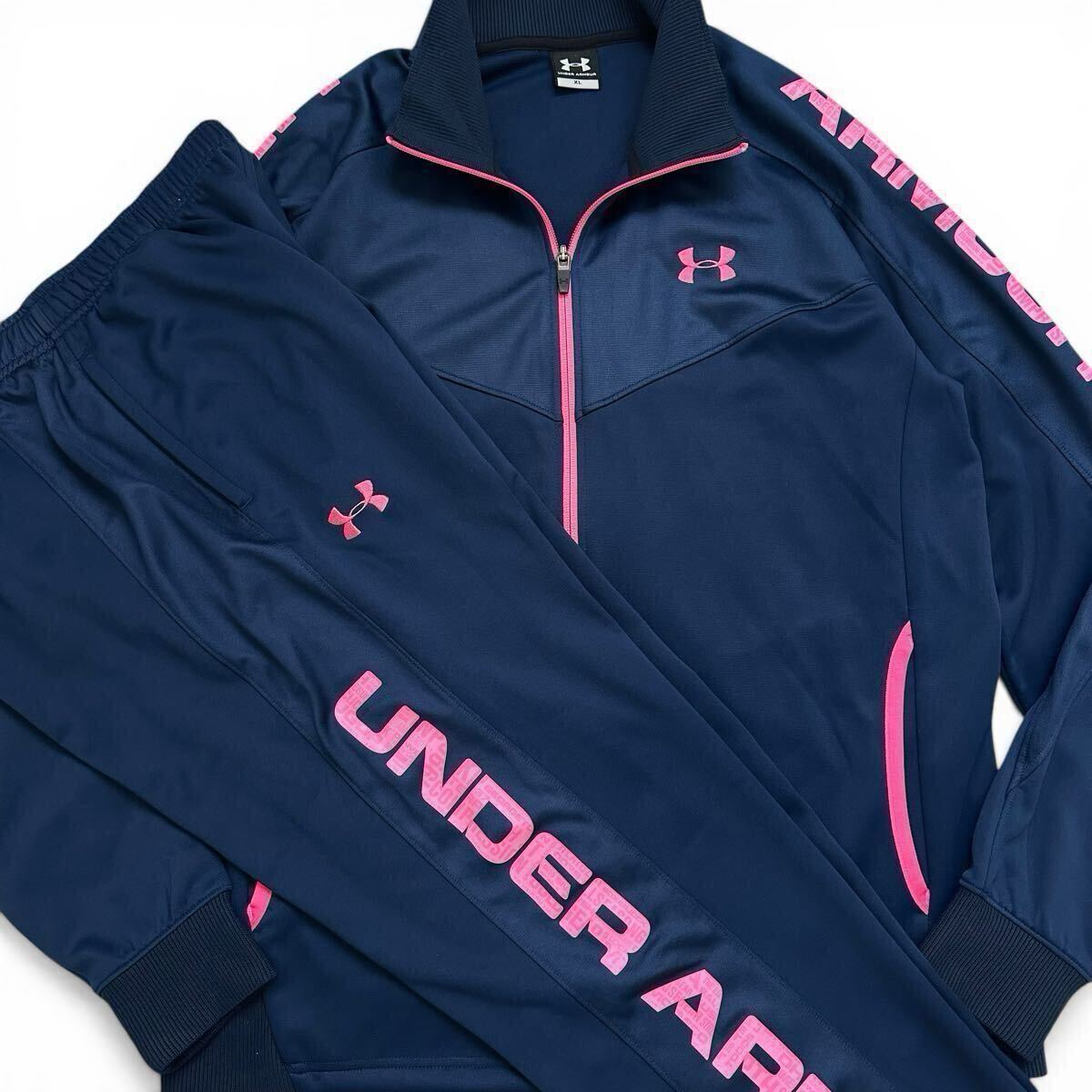☆アンダーアーマー 半袖パーカー 上下 セットアップ スウェット XL 