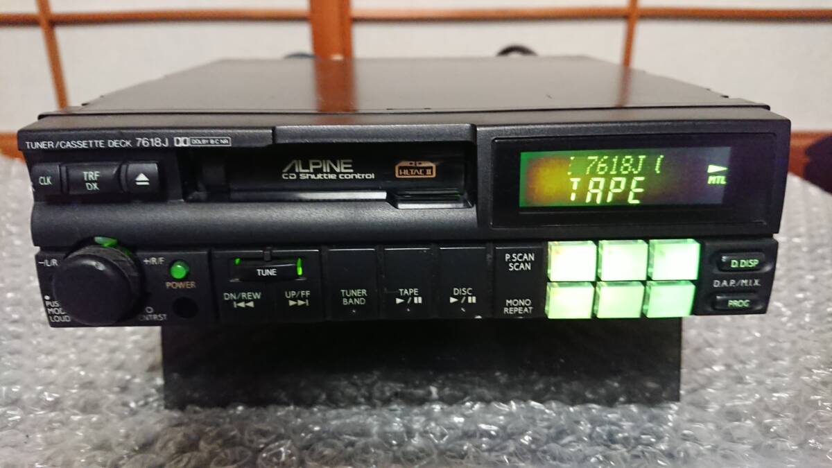 ○ALPINE アルパイン 7620J アンプレスカセットデッキ juba ジャンク品 