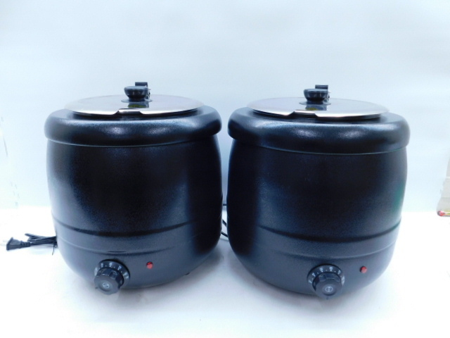 中古】〓KINGO 業務用 湯煎式電気スープジャー／スープウォーマー