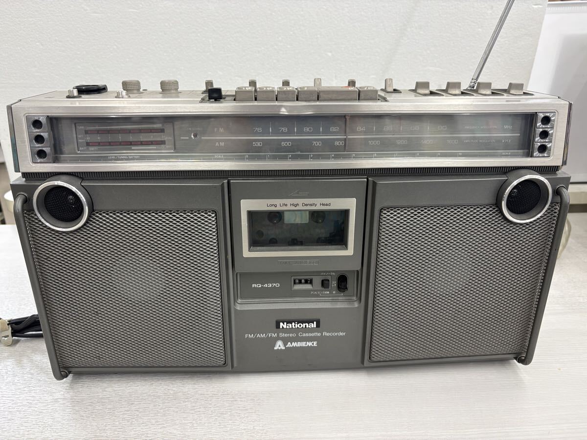 不動 完全ジャンク品】1980年代 当時物 ナショナル ダブルカセット