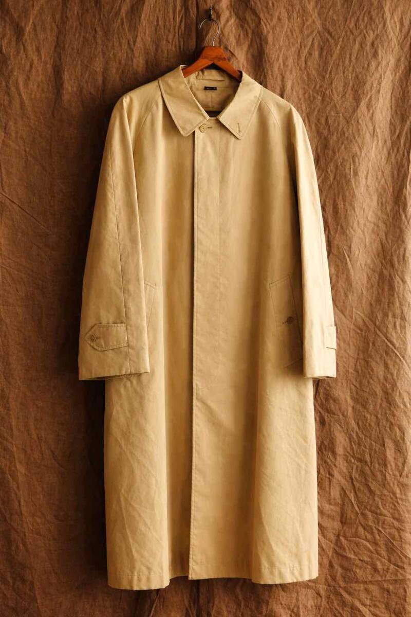極美品 バーバリー 一枚袖 バルマカーンコート ベージュ 英国製