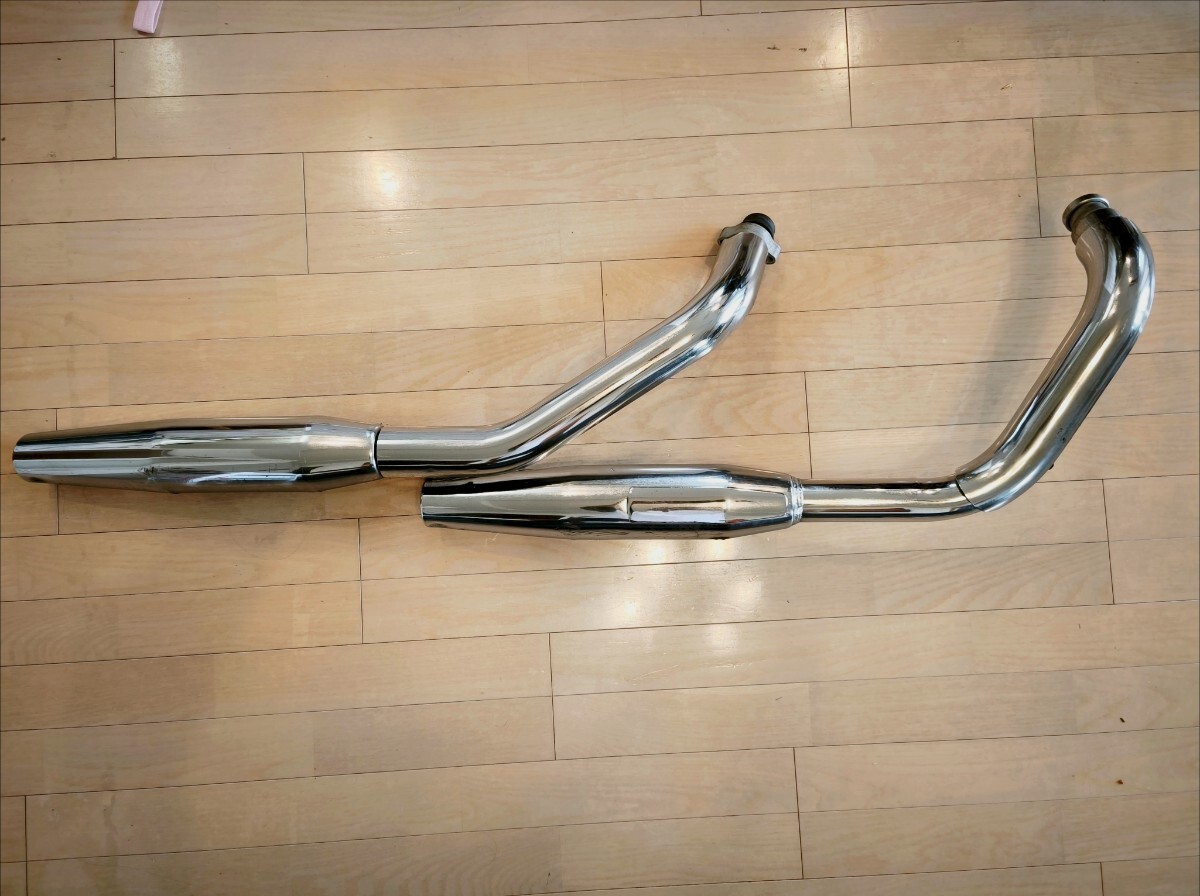 中古】全国発送可☆スティード400 ロングフォーク 社外トリプル 純正 