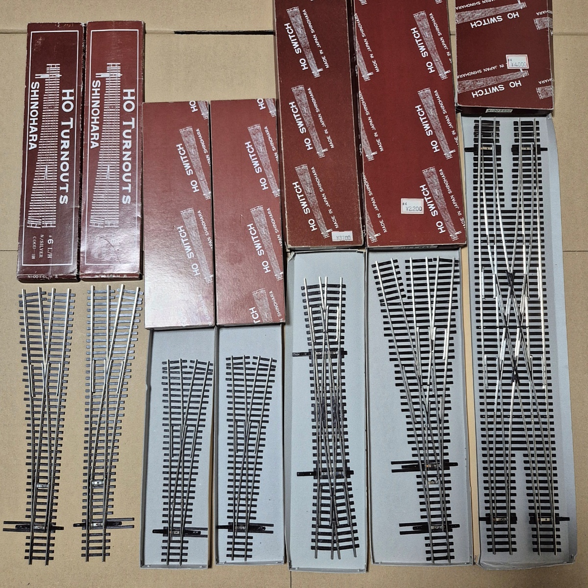 【USED】エンドウダブルクロスポイント 品番1261 2003年製① エンドウ HOゲージ ダブルクロスポイント 複線両渡り 電動式/鉄道模型