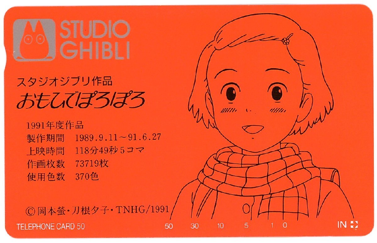 1円～ セル画 おもひでぽろぽろ 岡島タエ子 少女時代 A-28 /スタジオ