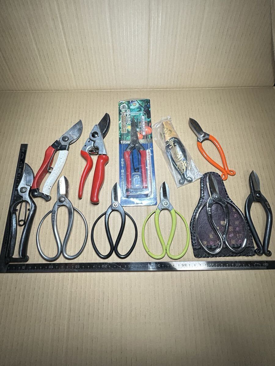 送料無料】刈込鋏 佐助 泉州堺清水住 銘あり 超希少 / 手打 骨董品
