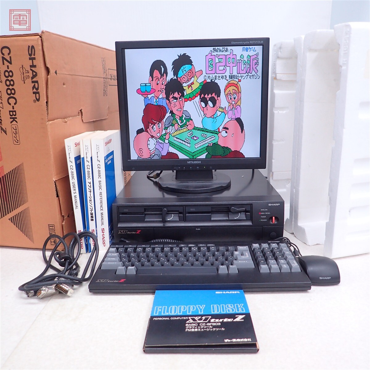 中古】[定価8,000円][SHARP] X1 turboZ [型番:CZ-880CE