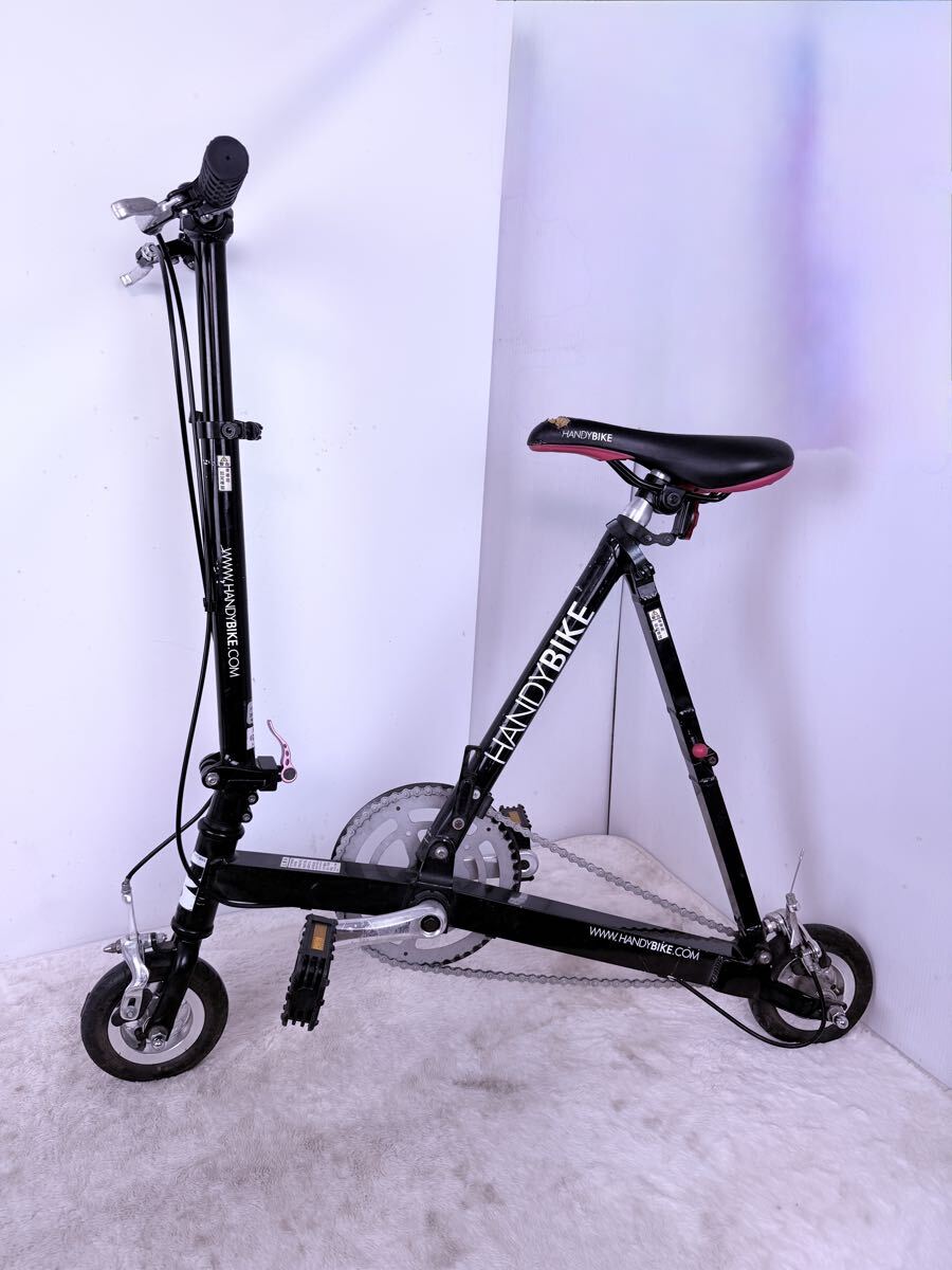 折りたたみ自転車 HANDYBIKE 8 レッド/ブラック 中古】極上美品 HANDY BIKE 8 ハンディバイク レッドカラー 8インチ