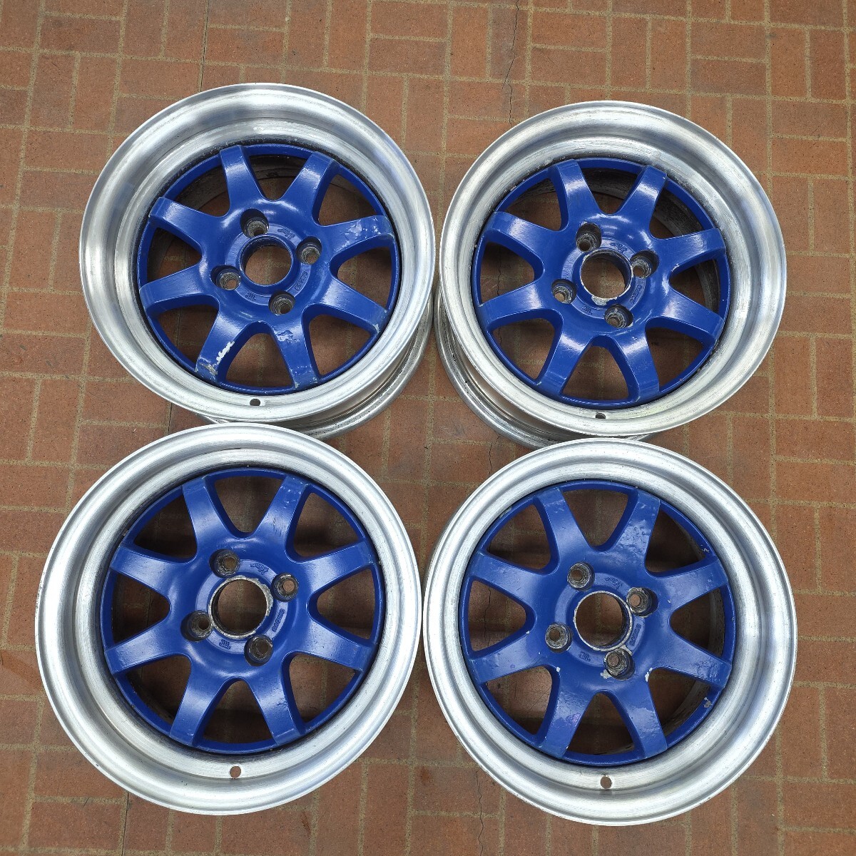 新品】復刻版レーシングハート 14インチ 10J -36 PCD114.3 4穴 2本 旧
