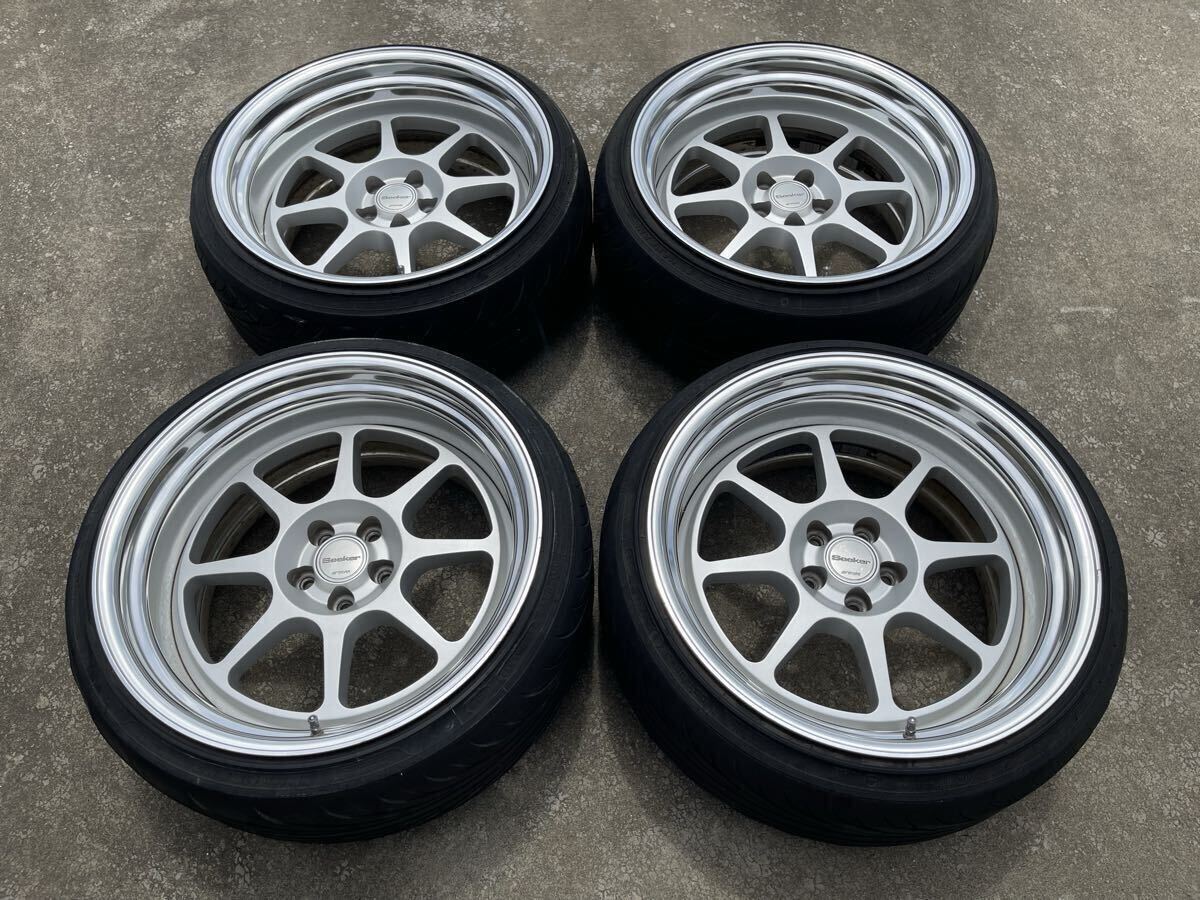 中古】廃盤 WORK Seeker EX ワーク シーカー PCD114.3 18×9.5j 18