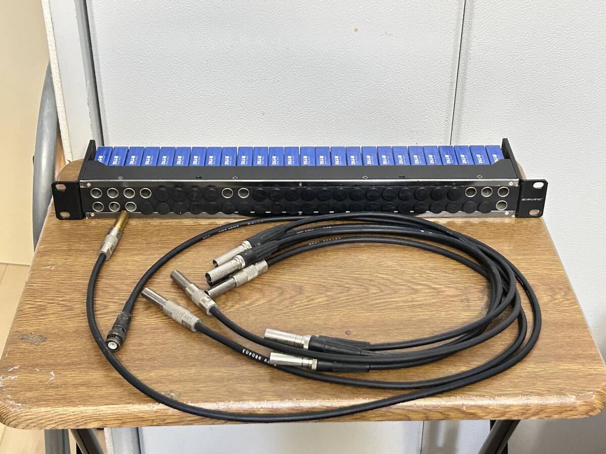 バンタムパッチベイ 48ch 背面ELCOコネクタ 自作変換ケーブル付の落札