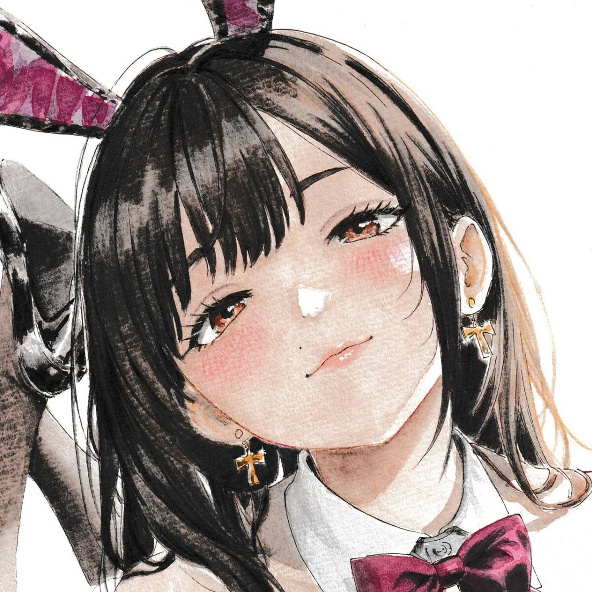未使用】彫元彫伍 ☆ ハガキ 巨乳バニーちゃん オリジナル バニー