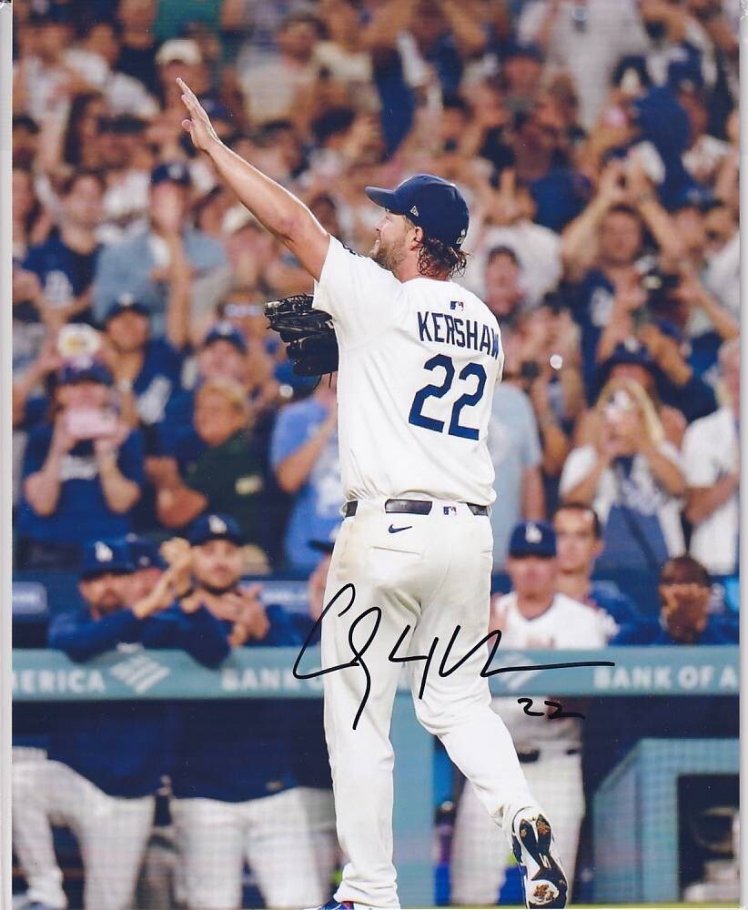 新品】クレイトン・カーショウ 直筆サインフォト/写真 MLB ドジャーズ