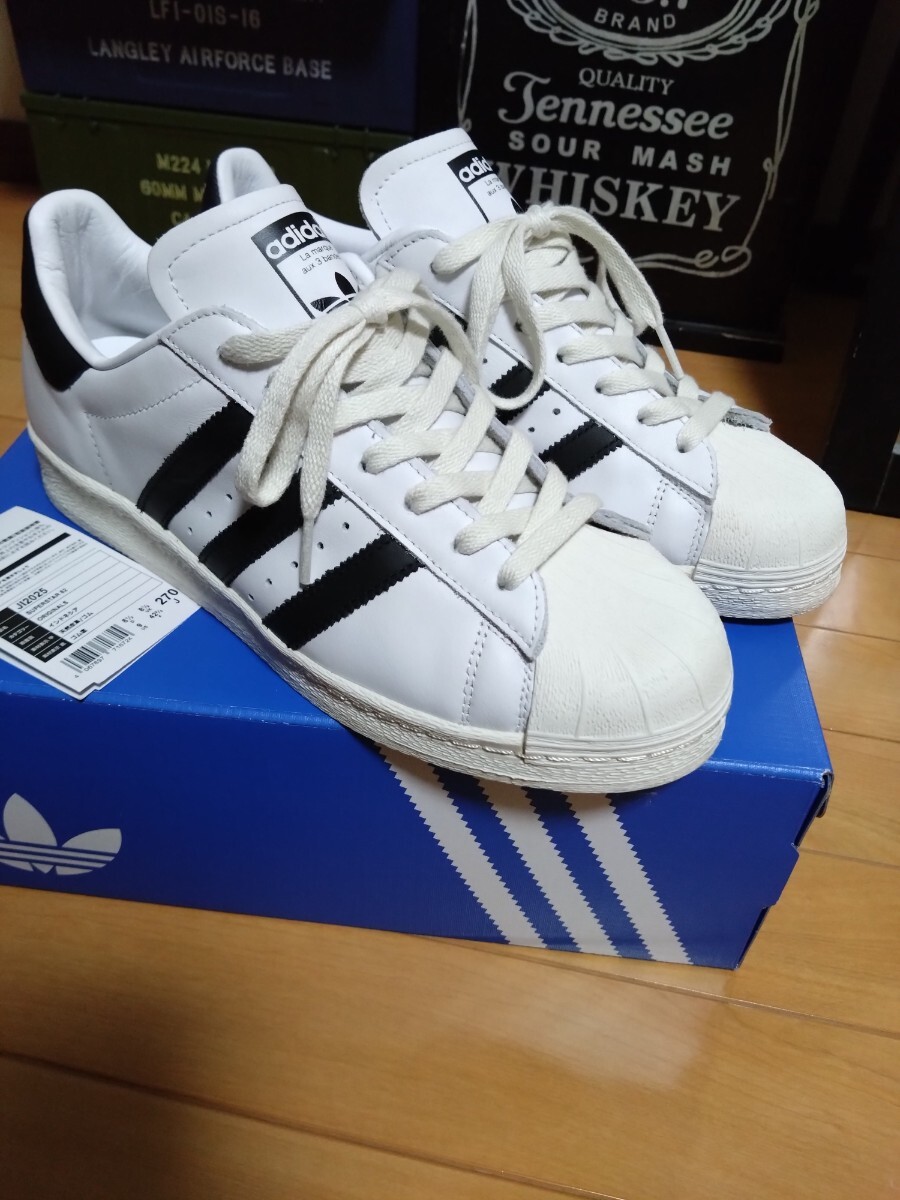 中古】15年製 ADIDAS ORIGINALS SUPERSTAR 80s VINTAGE DX アディダス