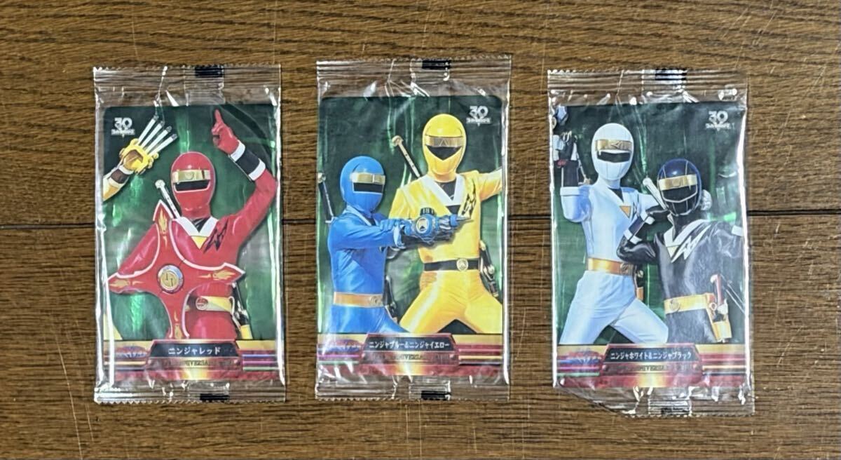 送料込☆森永 スーパー戦隊ウエハース カード 30周年 30th 全153枚中