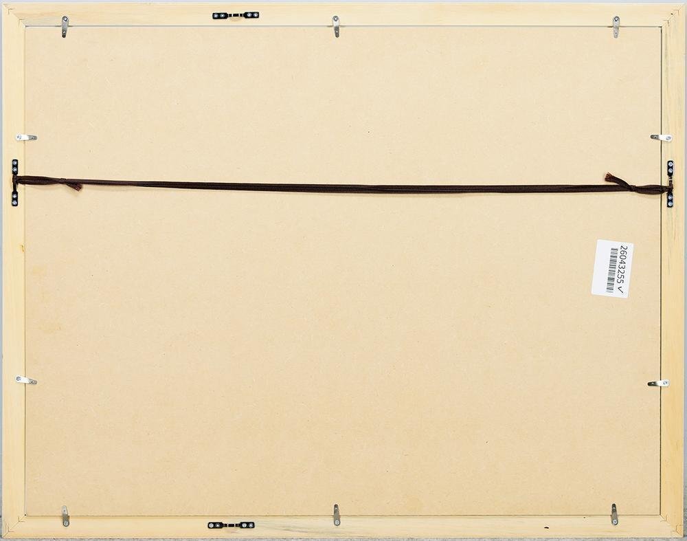 中古】エリック カール リトグラフ ペンギンの親子 414/1000 版画 はら