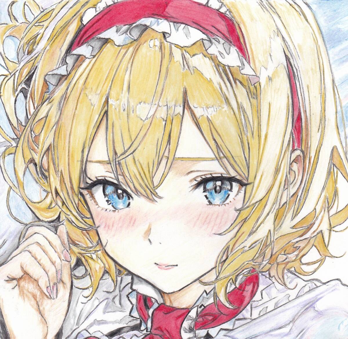新品】☆手描きイラスト☆同人☆東方Project☆博麗霊夢☆霧雨魔理沙