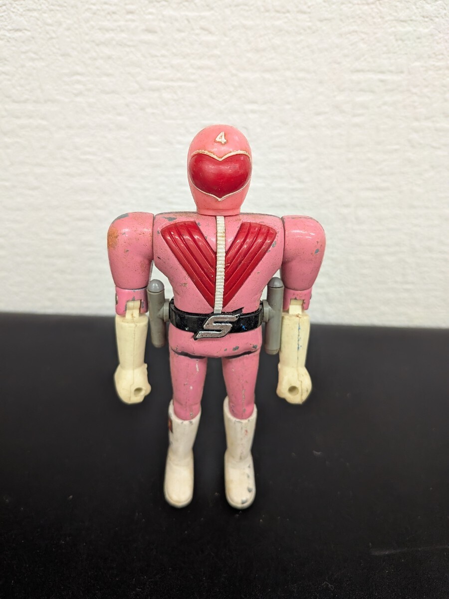 ◇当時物 ポピー 秘密戦隊ゴレンジャー モモレンジャー ソフビ ミニ