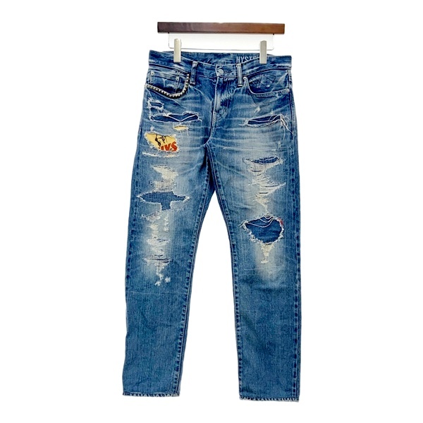 キムタク着　HYSTERIC GLAMOUR デニムパンツ ダメージ加工　31 新品】ヒステリックグラマー SP加工 WR デニム 31インチ キムタク着