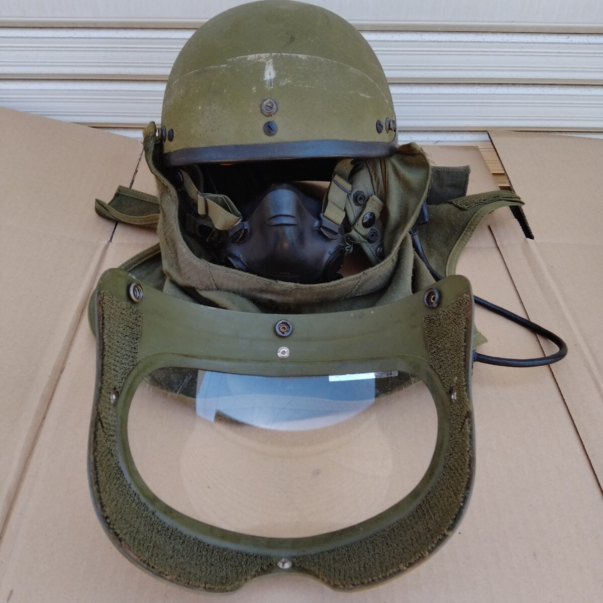 米海軍 VF-101 HGU-68/P フライトヘルメット MBU-20/P 酸素マスク