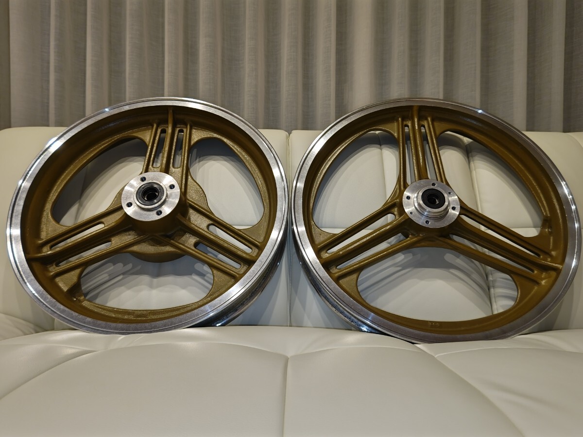 当時仕様 金前後セット KH250 セブンスターキャスト 「セブンスターキャストホイール」(カワサキ用 - Yahoo!オークション メルバハヤシ BEET パーツ