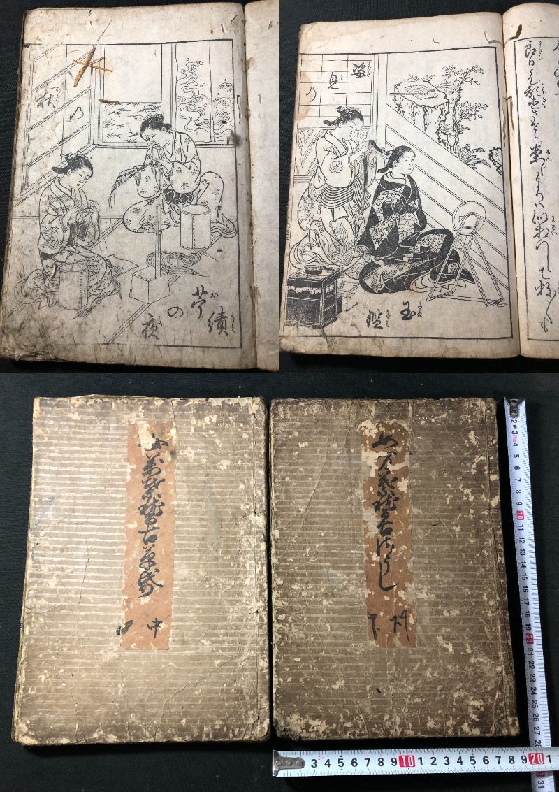 中古】o18-1 『肉筆保証』伝・西川祐信【立ち美人】絹本 京都唯一の