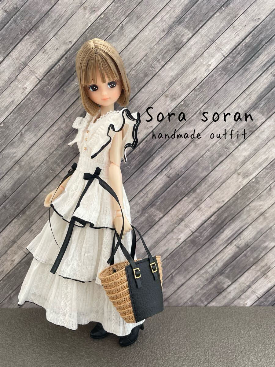新品】22cmドール用 和 服 正絹【振袖☆朱鷺色】ハンドメイド着物7