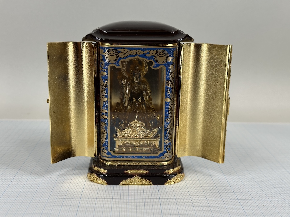 仏教美術 古い木彫厨子入荼枳尼天像 No1/荼吉尼天/枳尼天/豊川稲荷の