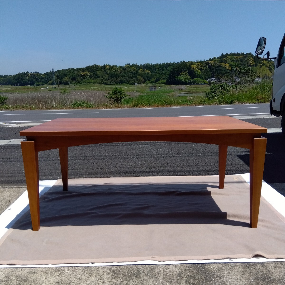 IZ33135I☆定36万円 porada ポラダ RETRO1 ダイニングテーブル ガラス