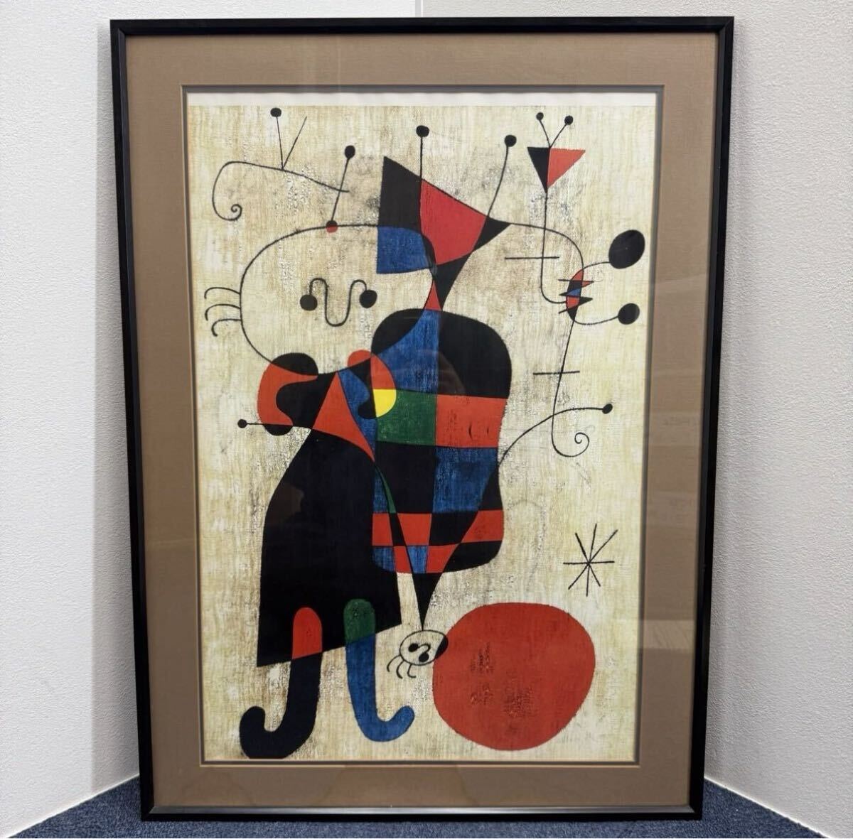 新品】油絵 油彩 肉筆 ジョアン・ミロ ミロ 農園 40号 ◇ 豪華額縁
