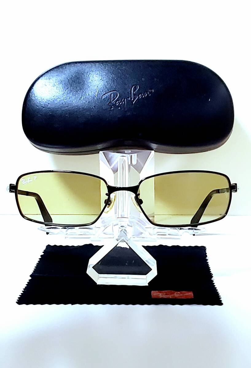 未使用に近い】ケース付☆RAY-BANレイバン RB8014 Titaniumβ 003/46