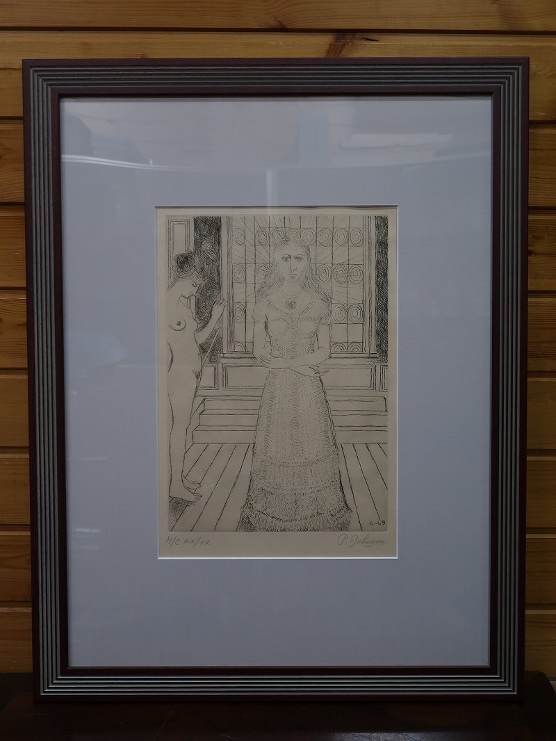 中古】銅板画・エッチング□野沢博行□記憶□7/20□75年□約5号