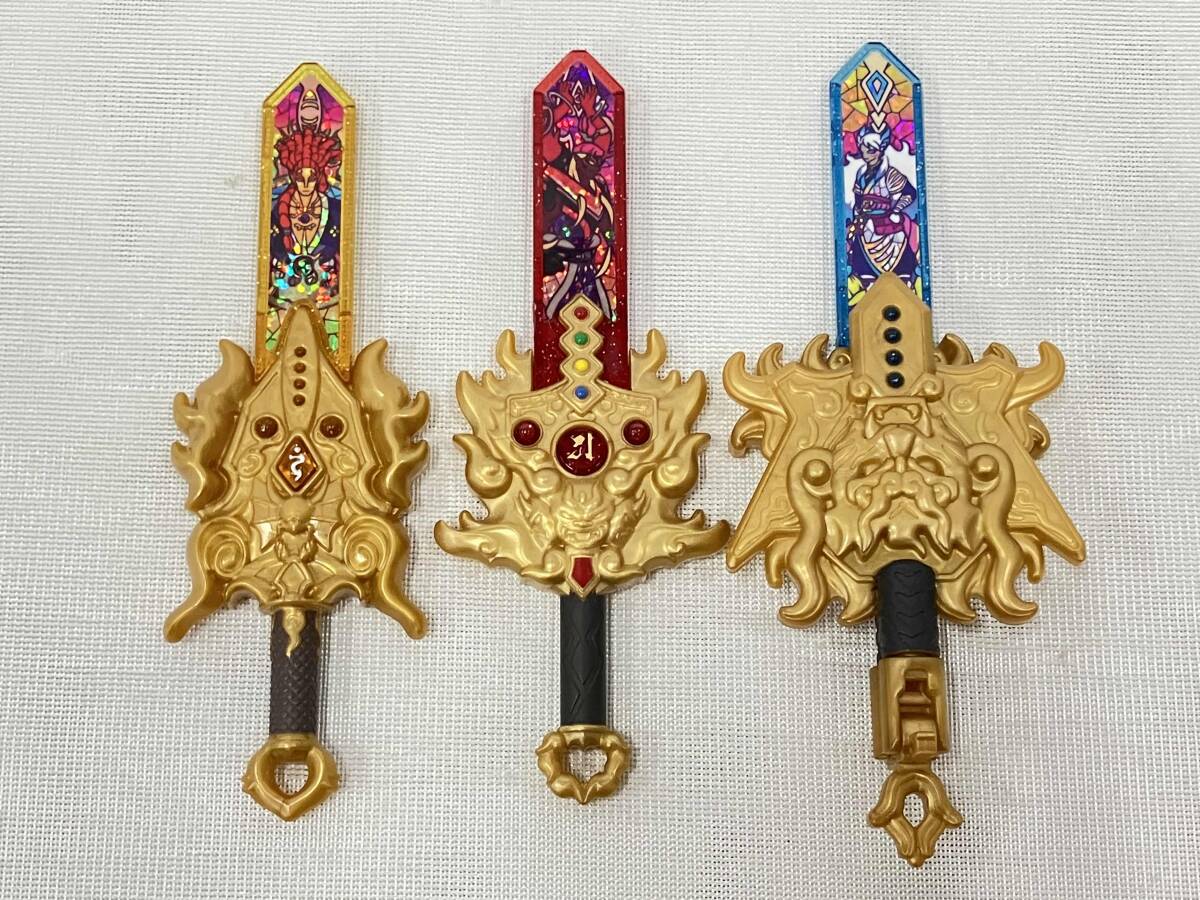 即決 妖怪ウォッチ DX妖聖剣 5本セット＆ホルダー ゲンブ ビャッコ