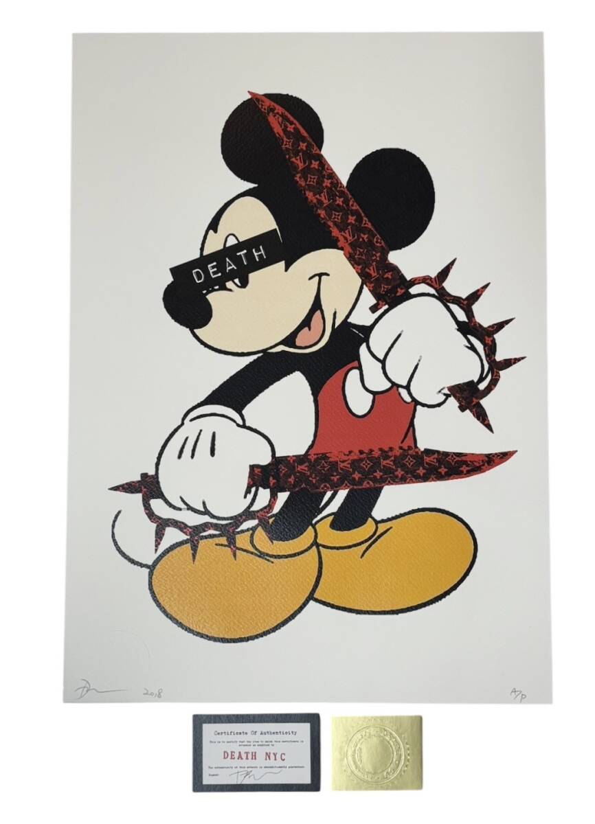 新品】067/Louis Vuitton×Mickey/ポップアート/アートポスター/A4