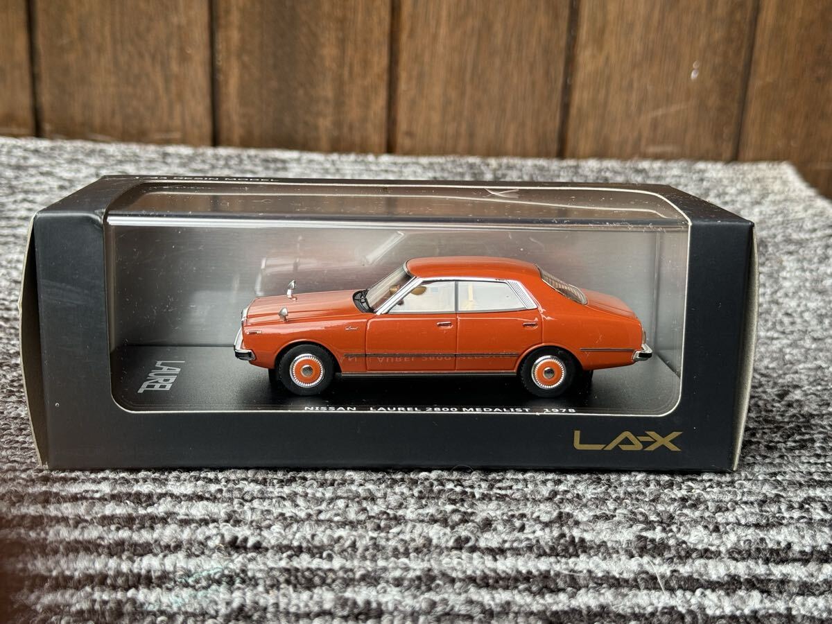 新品】1/43 日産 ローレル 4ドア ハードトップ V20 ターボ メダリスト