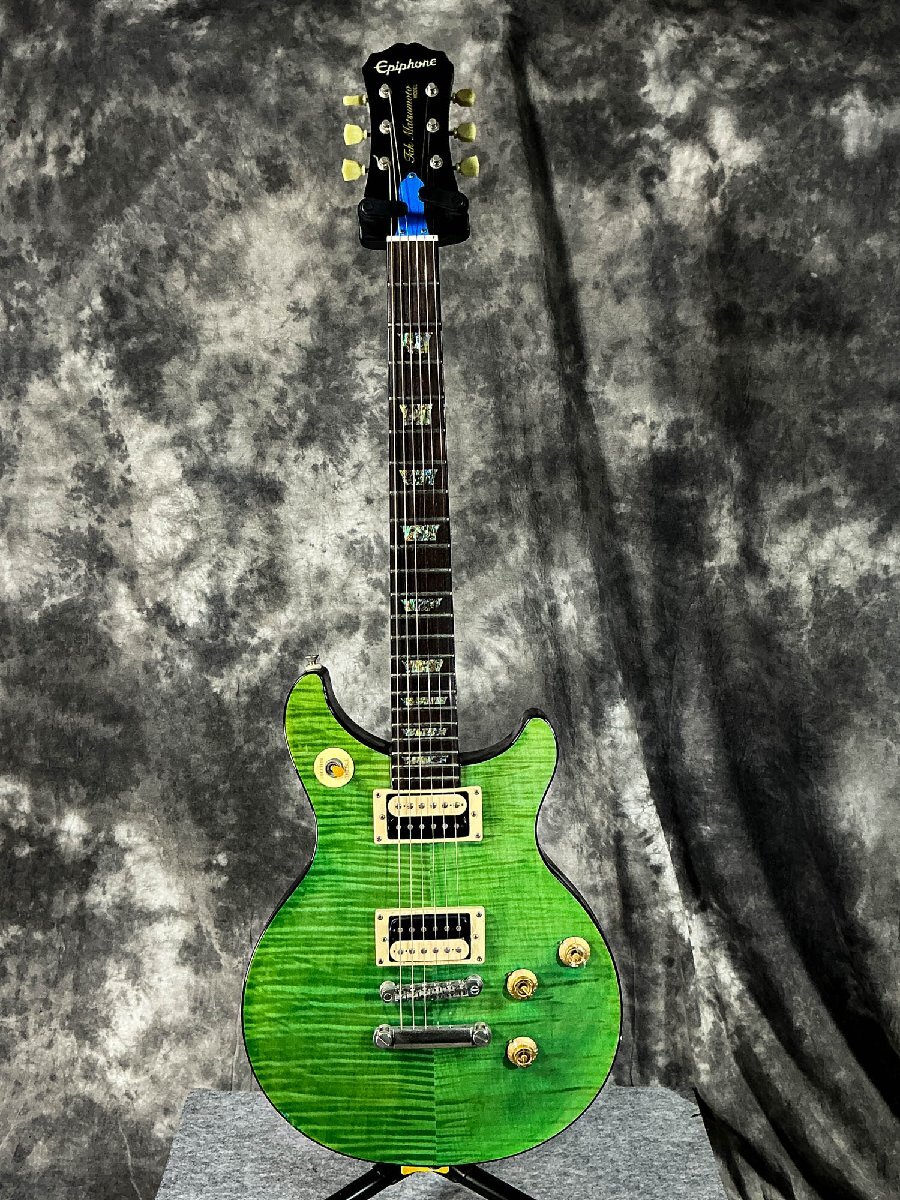 中古】美品Gibson Custom Shop Tak Matsumoto DC Quilt Top Brown