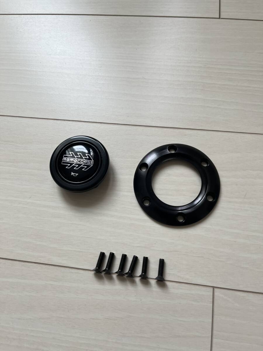 MOMO JET 35φ 正規品 ステアリング シルバー×カーボン調 ホーンボタン 