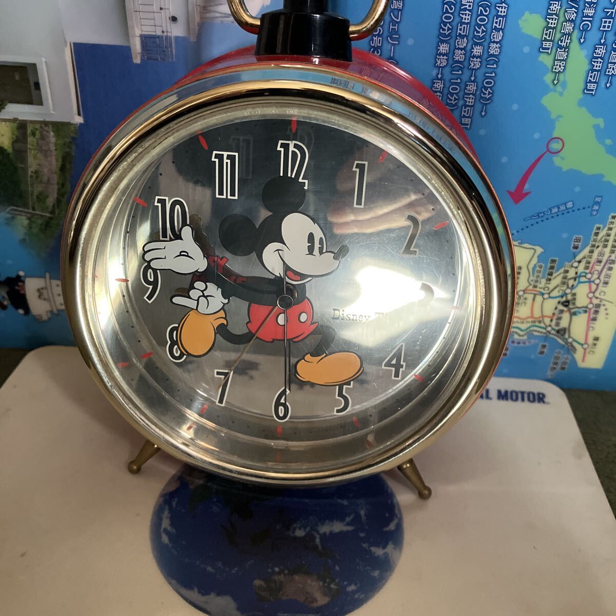 中古】レトロ ？ ミッキーマウスボイスおしゃべり目覚まし時計の落札