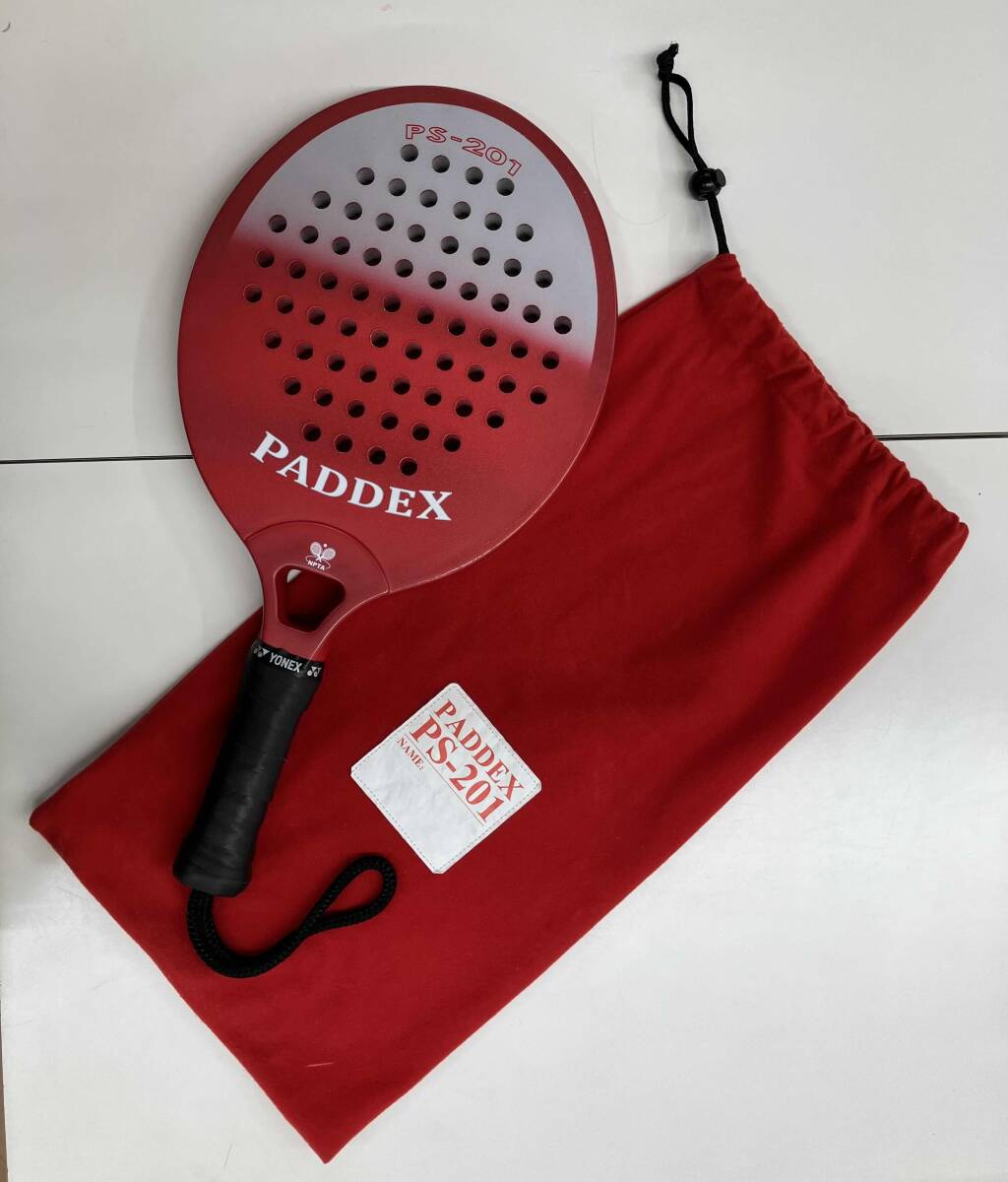 中古】即決3000円！◇パドルテニス/PADDEX PSー201/ラケット &ケース