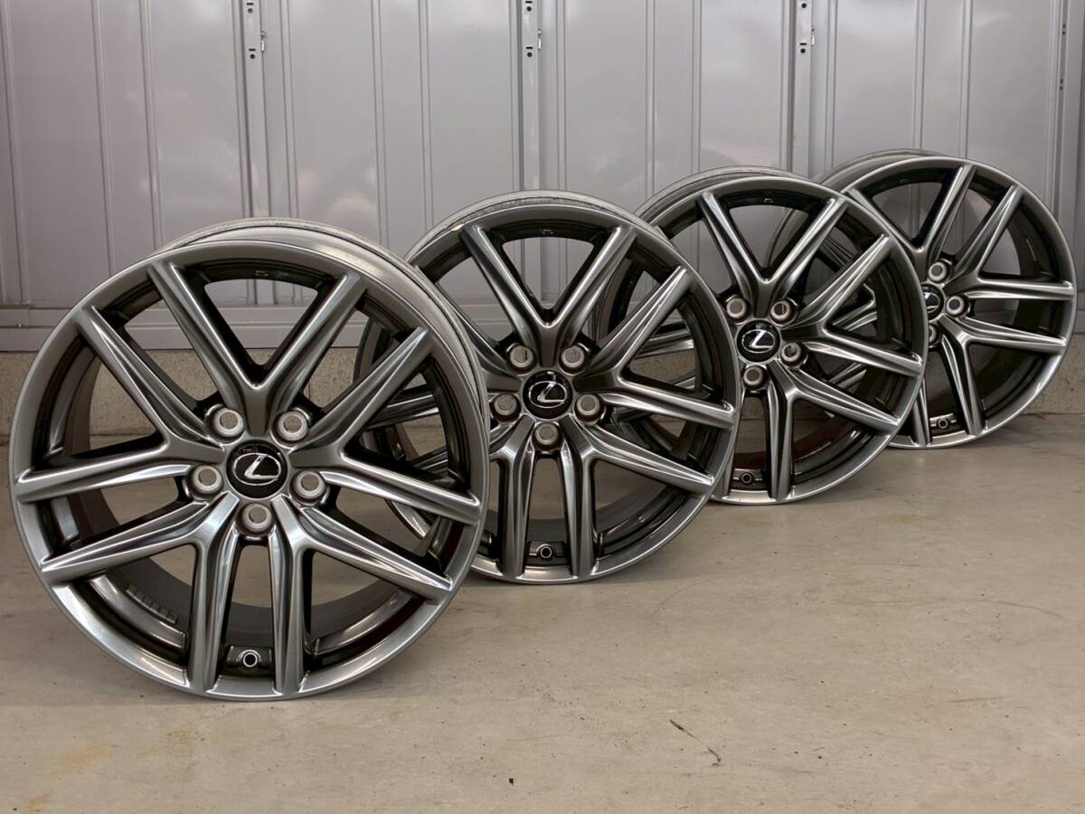 希少鍛造美品】レクサス LEXUS IS F 後期 純正オプション 19in 8J +45 