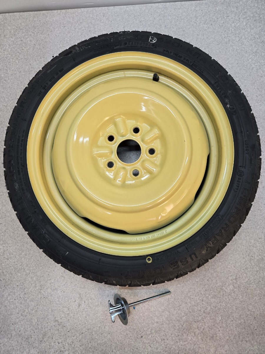 トヨタ 純正 スペアタイヤ T125/70D16 5穴 PCD100 アリオン プレミオ