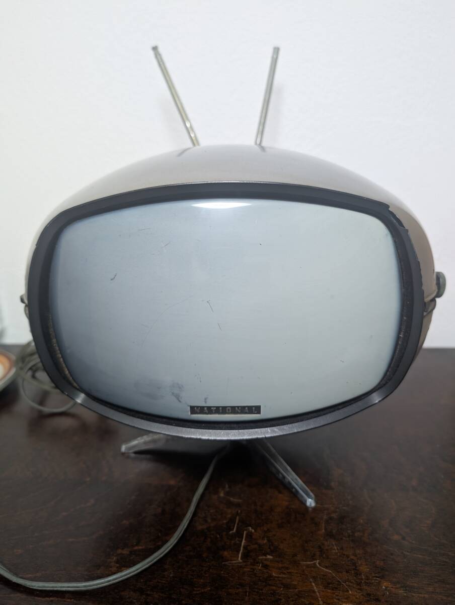 昭和レトロ【希少!! 松下電器/NATIONAL 1970年代 近未来型テレビ TR
