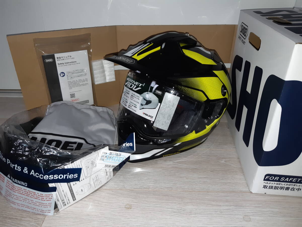 SHOEI HORNET ADV ミラーシールド ショーエイ マットブラック XL 送料